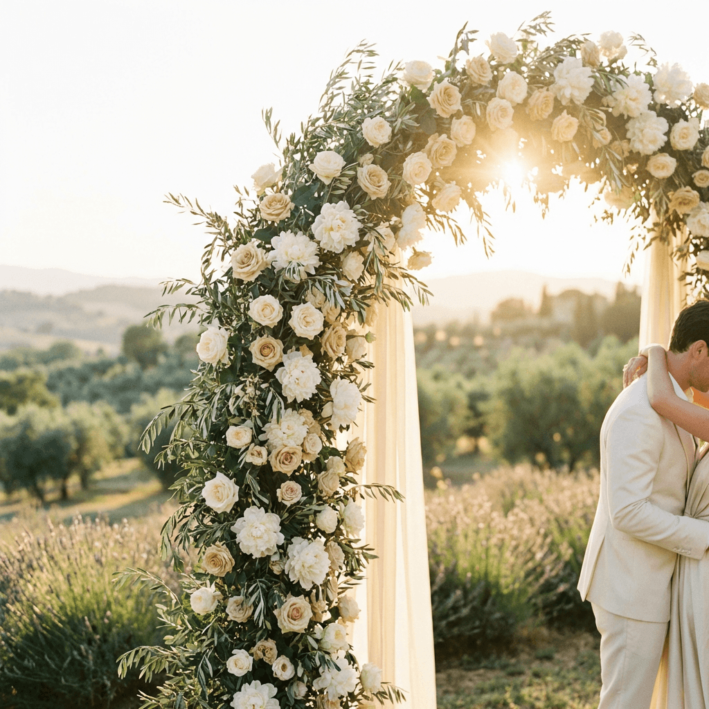 Wedding ceremony arch